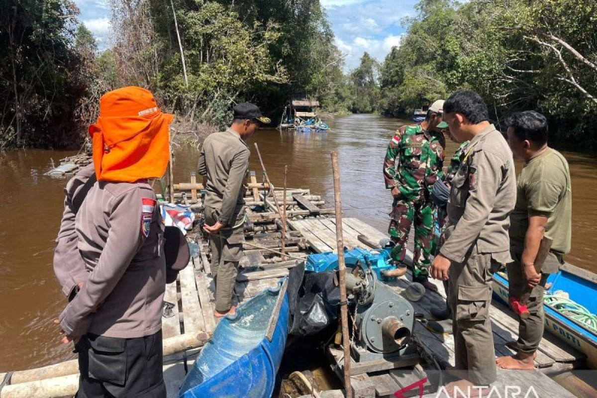 Tim gabungan hentikan aktivitas tambang emas ilegal di Kapuas Hulu Kalbar