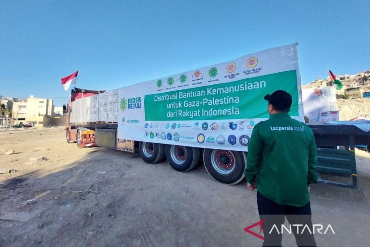 LAZ Persis salurkan 4 kontainer bantuan untuk Palestina lewat Yordania