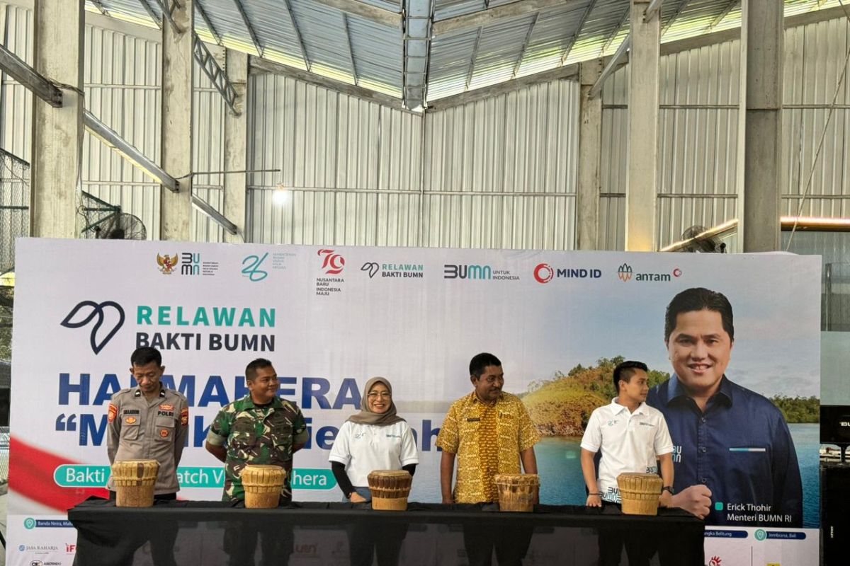 Relawan Bakti BUMN laksanakan 10 kegiatan di Halmahera Timur