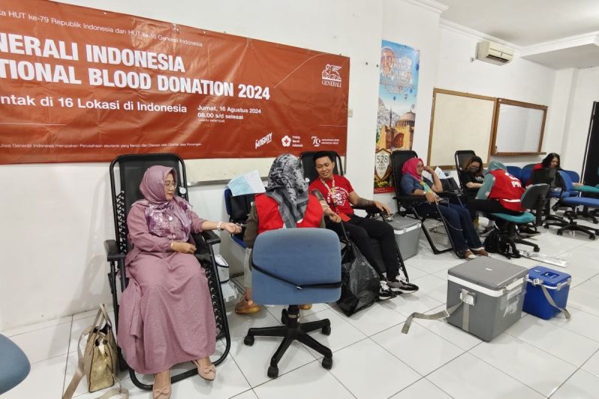 Generali Indonesia gelar donor darah serempak di 16 titik di seluruh Indonesia