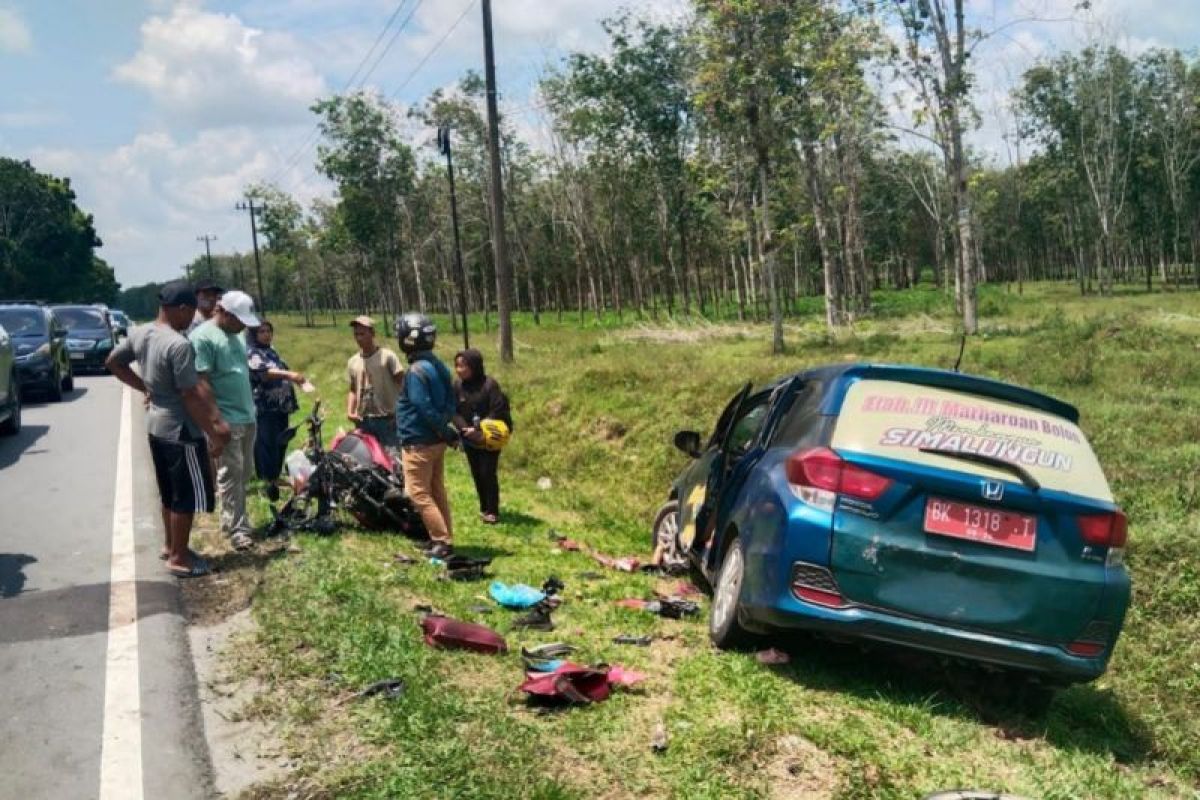 Tiga kendaraan tabrakan di lintas Sumatera, berikut korbannya