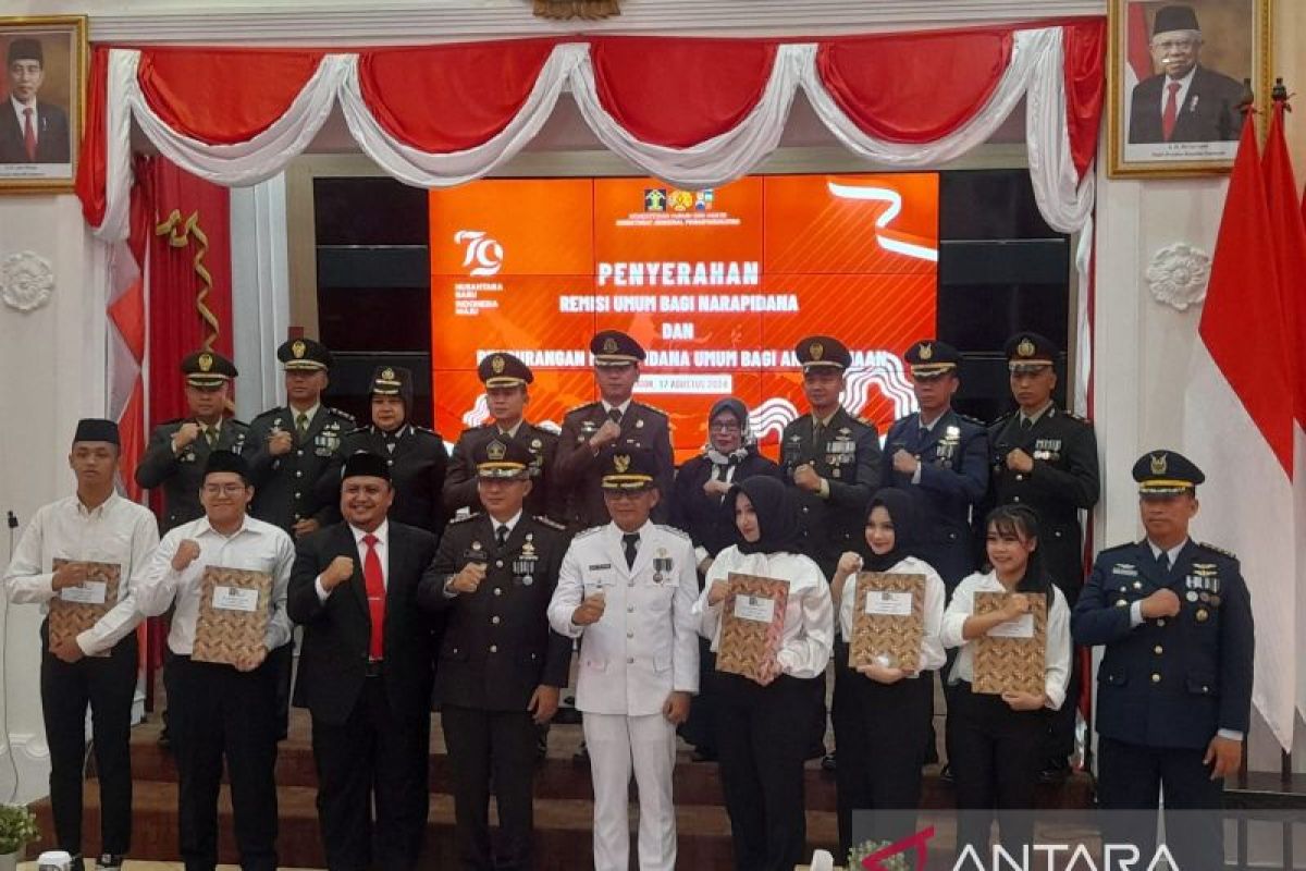 440 narapidana Lapas Kelas IIA Bogor terima remisi HUT ke-79 RI