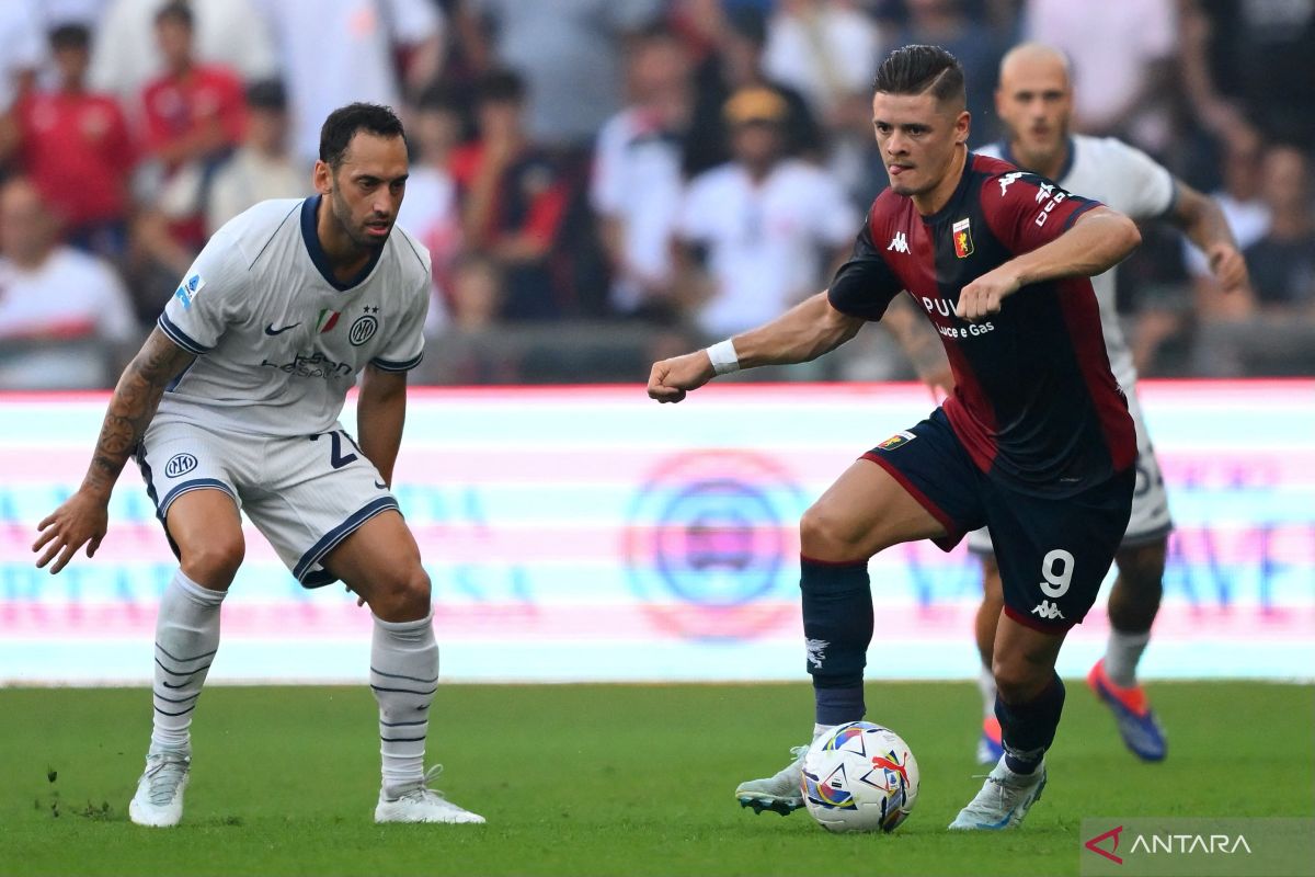 Genoa bermain imbang 2-2 dengan tamunya Inter pada laga pembukaan