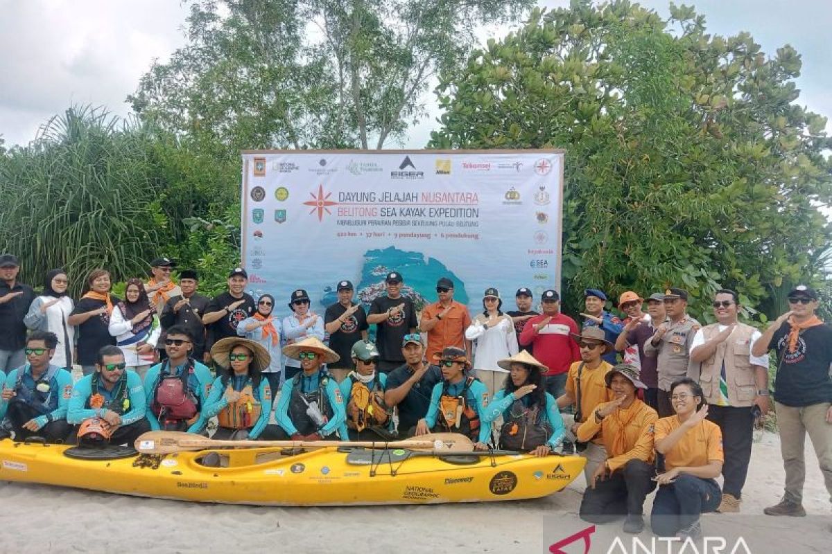 Ekspedisi Dayung Jelajah Nusantara promosikan wisata bahari Belitung