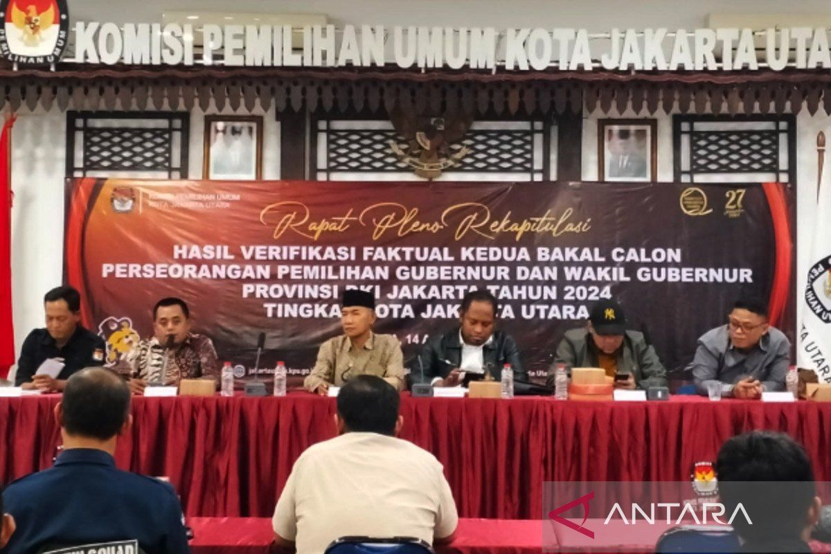 KPU Jakut tetapkan 105.895 dukungan Dharma-Kun penuhi syarat