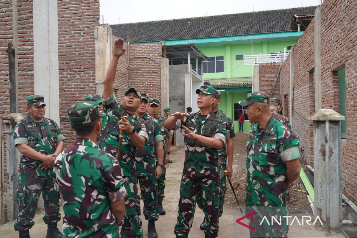 Kasdam IM tinjau pembangunan gedung alat medis RS Kesrem TNI-AD