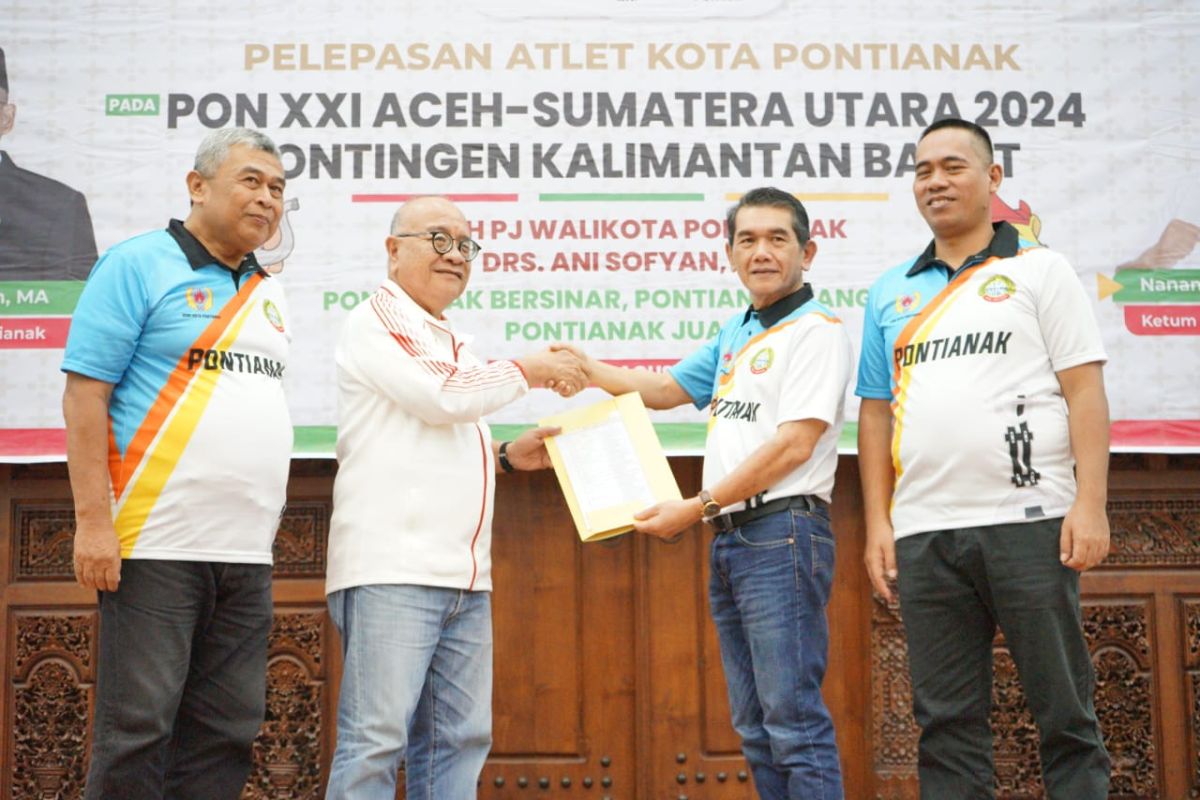 Kota Pontianak lepas 43 atlet Pontianak untuk PON XXI Aceh-Sumut