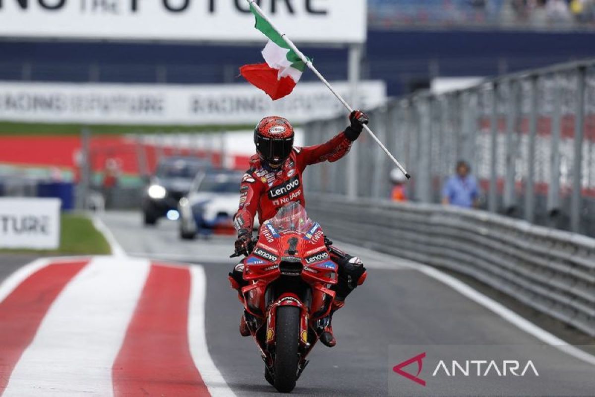 Hasil MotoGP Austria 2024: Bagnaia kembali ke puncak klasemen usai menangi balapan