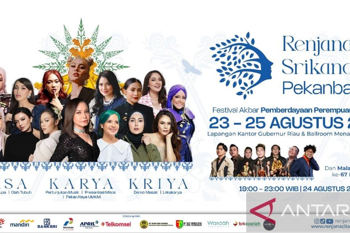 Roadshow ke Pekanbaru, Festival Akbar Renjana Cita Srikandi, hadirkan Agnes Mo dan 70 perempuan inspiratif