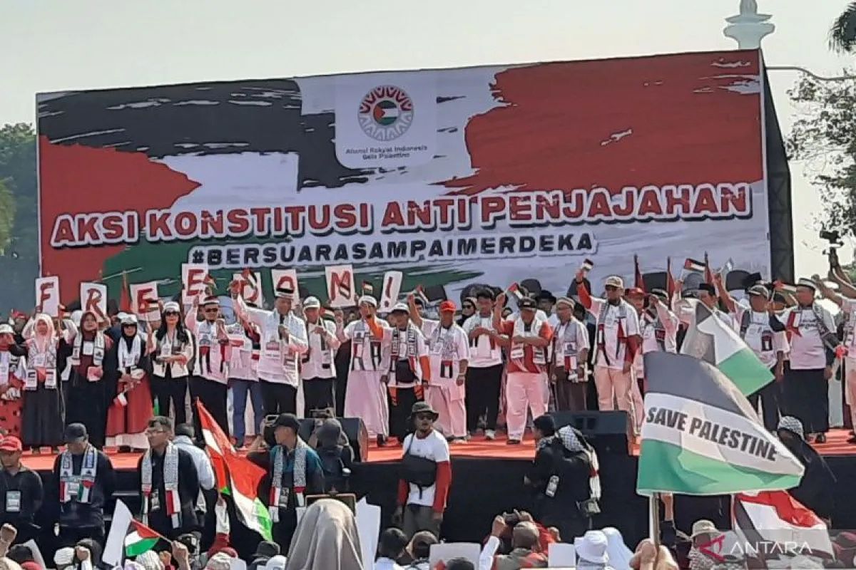 DKI Kemarin, Aksi bela Palestina hingga sampah pada Malam Gemilang