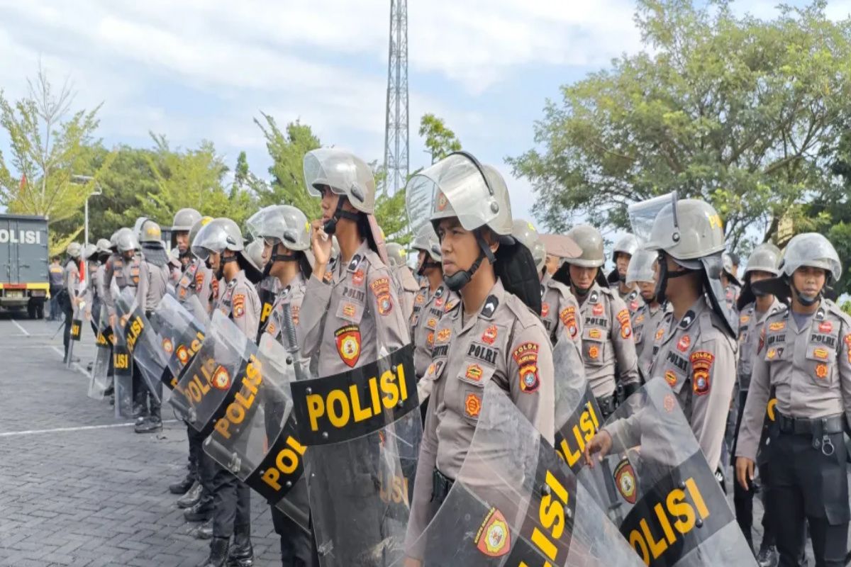 Polda Sulbar intensifkan latihan dalmas jelang pendaftaran pilkada