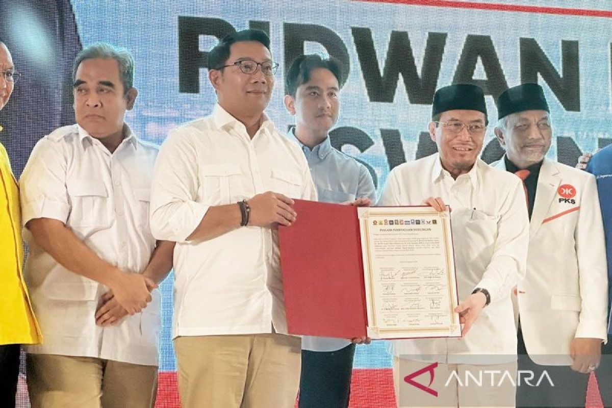 12 partai resmi mengusung Ridwan Kamil-Suswono pada Pilkada Jakarta