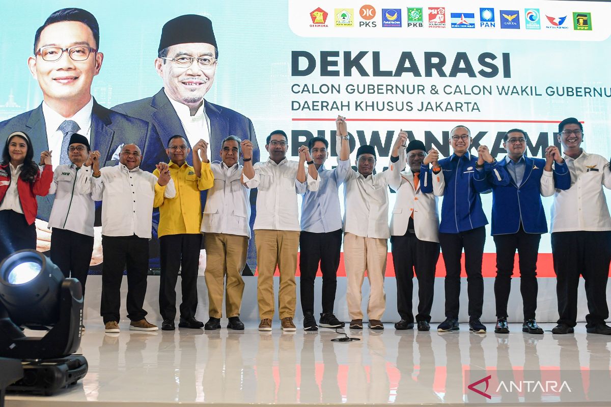 Ridwan Kamil-Suswono Deklarasi Maju Pilkada DKI Jakarta - ANTARA News