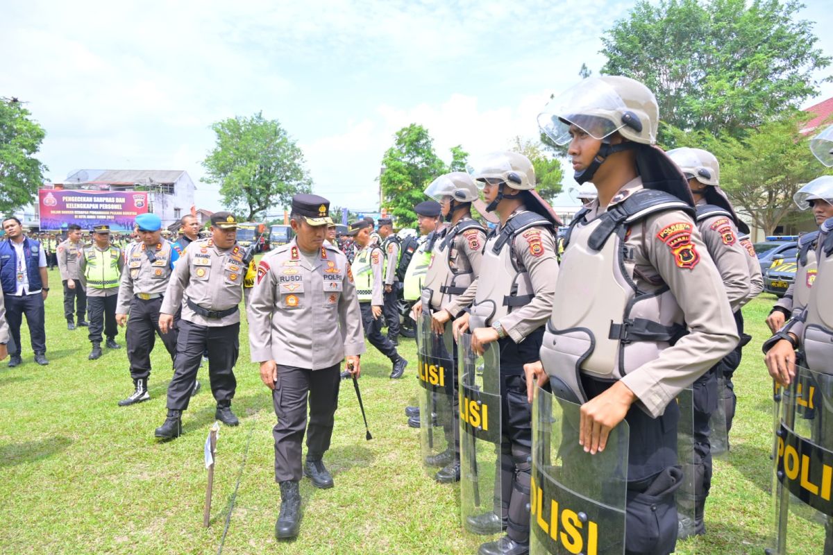 Kapolda Jambi cek persiapan pengamanan Pilkada di Polresta