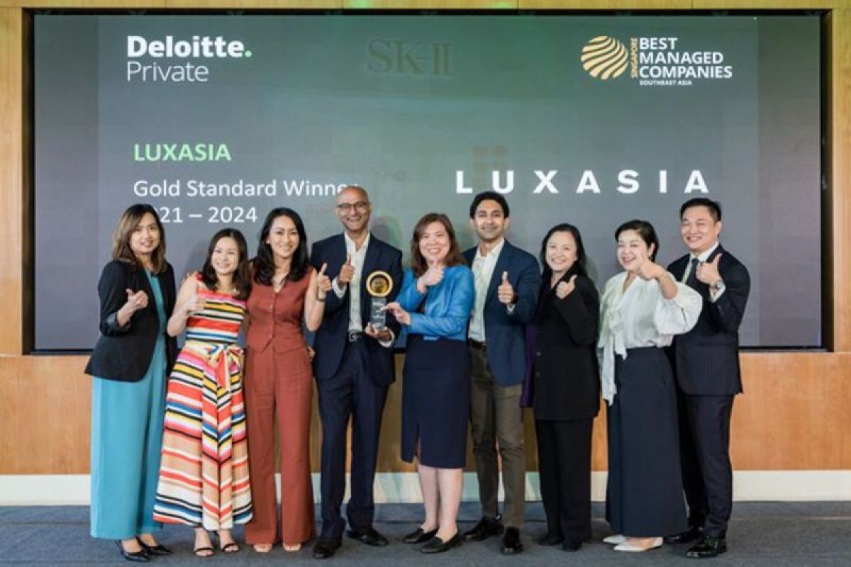 LUXASIA attains Gold with its fourth consecutive win of Deloitte's Best Managed Companies Singapore Award