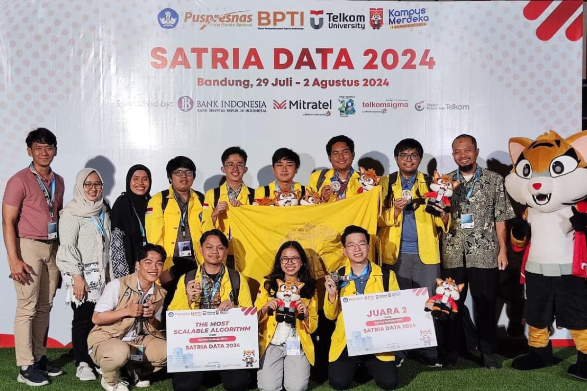 Mahasiswa UI raih medali perak Kompetisi Satria Data 2024 kategori Big Data Challenge