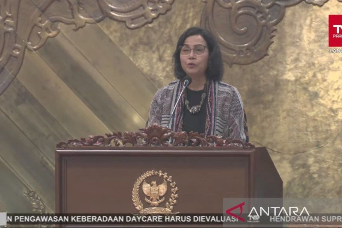 Menkeu Sri Mulyani memaparkan sejumlah prestasi pemerintah dalam LKPP TA 2023