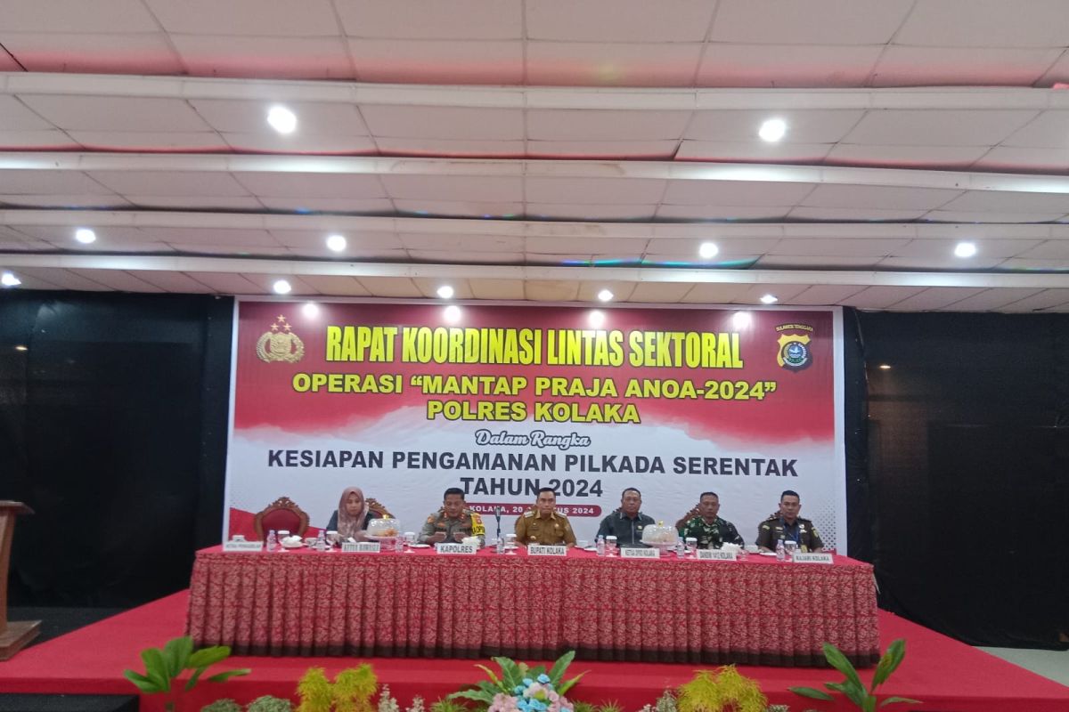 Polres Kolaka rakor lintas sektoral antisipasi ancaman di Pilkada