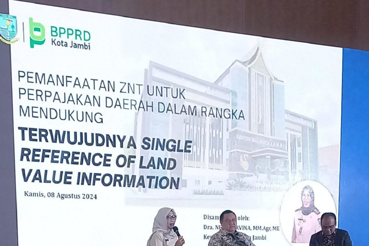 Kepala BPPRD Kota Jambi bahas zona nilai tanah di Forum Nasional Kementerian ATR/BPN