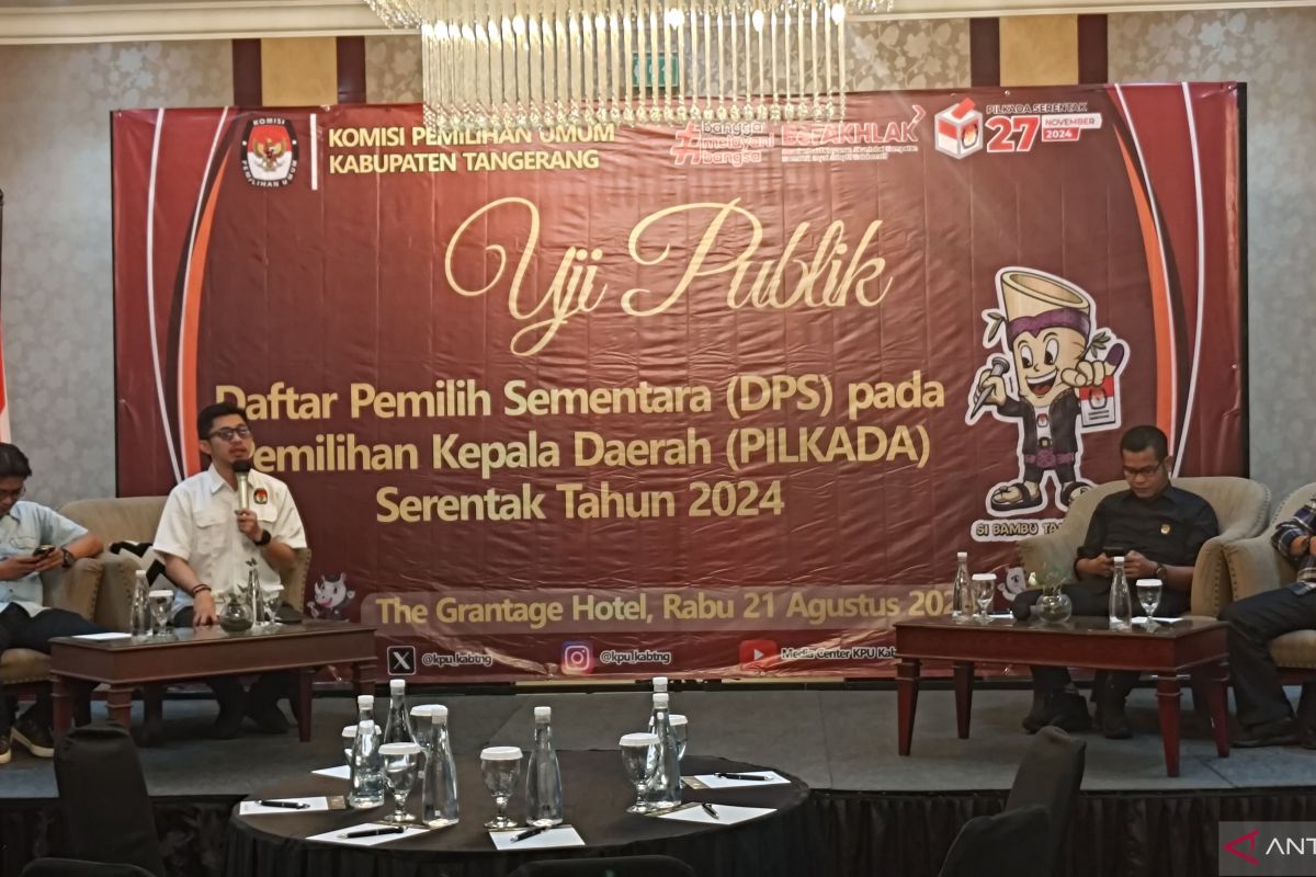 KPU Kabupaten Tangerang uji publik DPS Pilkada 2024