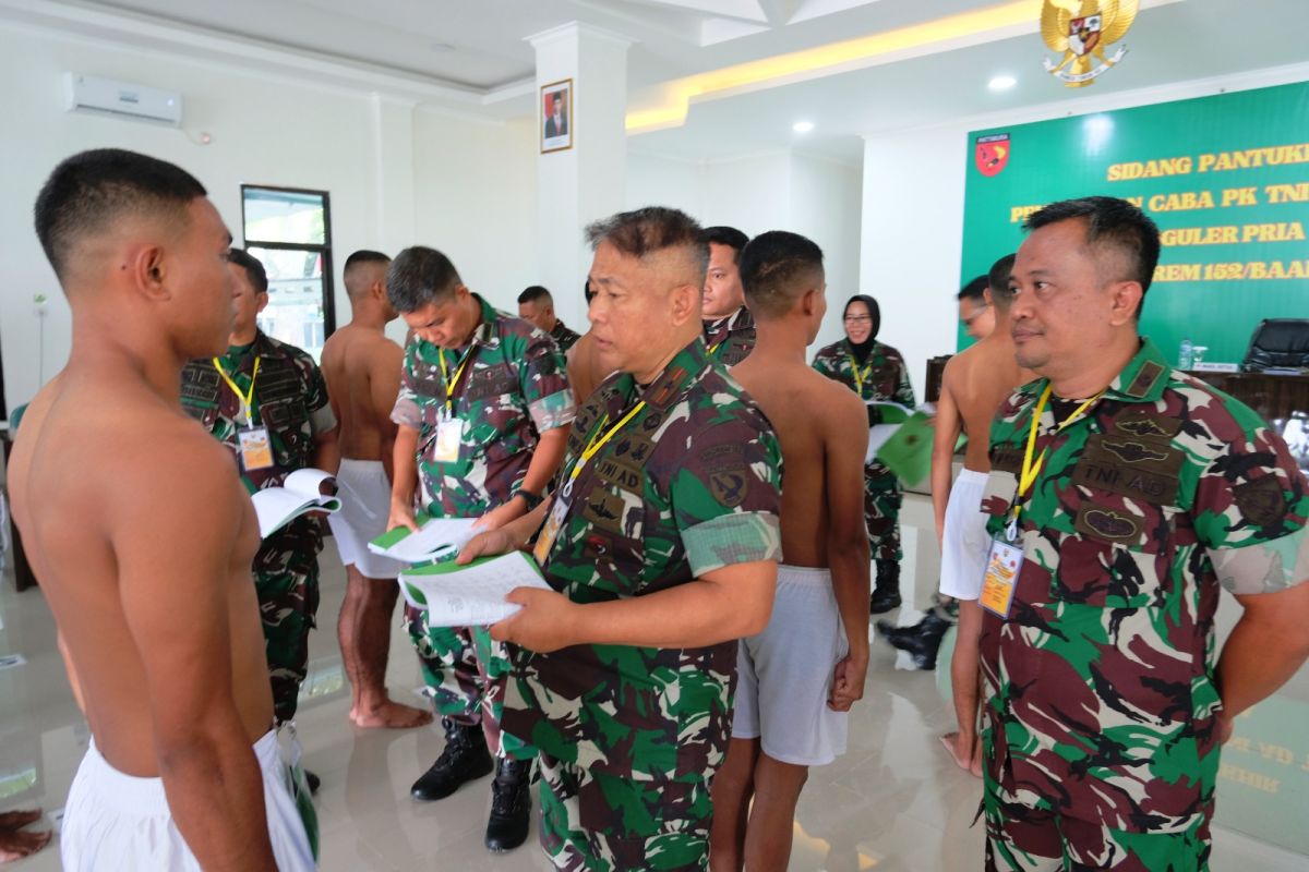 306 pemuda Malut ikut sidang parade Secaba TNI AD