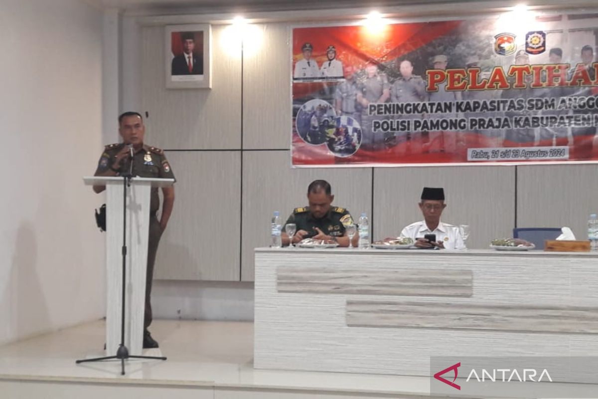 Satpol PP Mukomuko latih personel untuk optimalkan penegakan perda