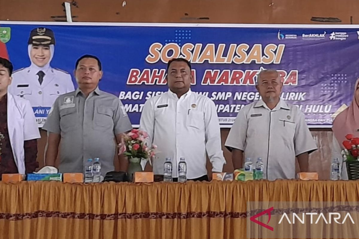 SMPN I Lirik sukses gelar sosialisasi bahaya narkoba