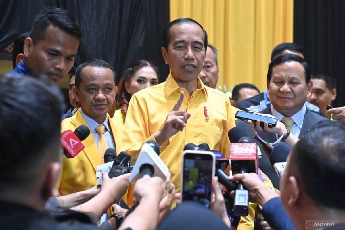 Jokowi tanggapi spekulasi kemungkinan jadi Dewan Pembina Golkar