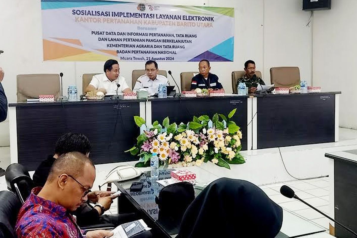 Kantor Pertanahan Barut sosialisasi penerbitan dokumen elektronik