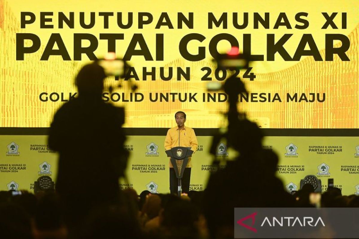 Presiden Jokowi tutup Munas Golkar 2024