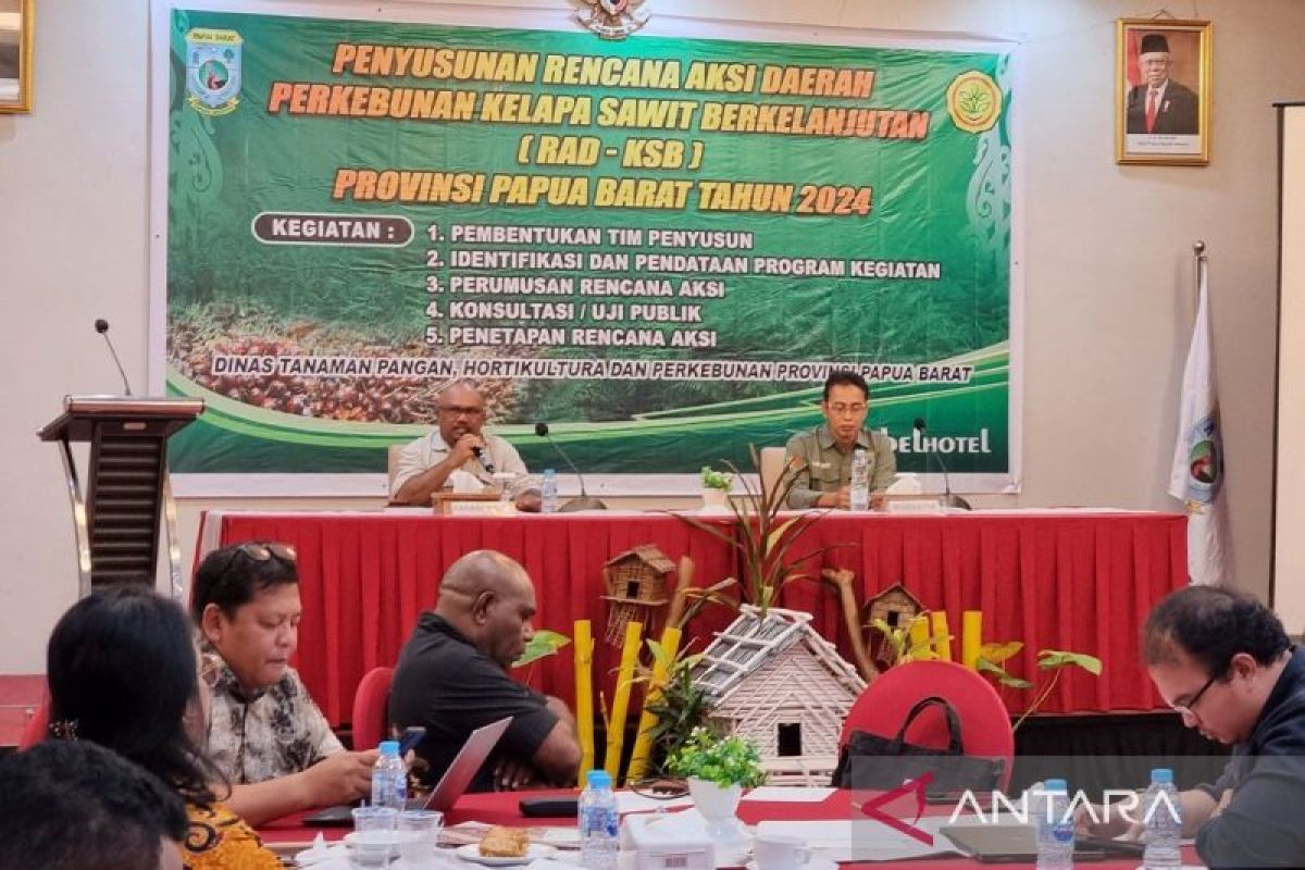 TPHBun Papua Barat-lima pokja rumuskan rencana aksi sawit berkelanjutan