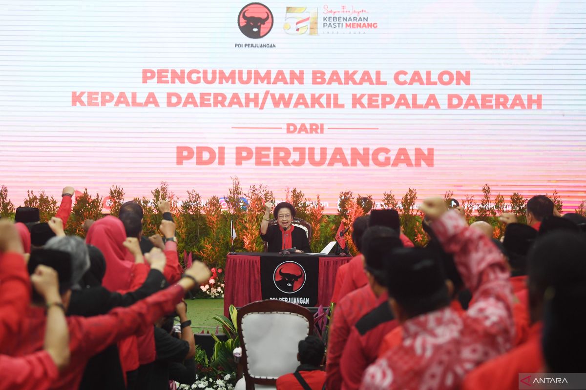 PDI Perjuangan Resmi Mengusung 169 Bakal Calon Kepala Daerah - ANTARA News