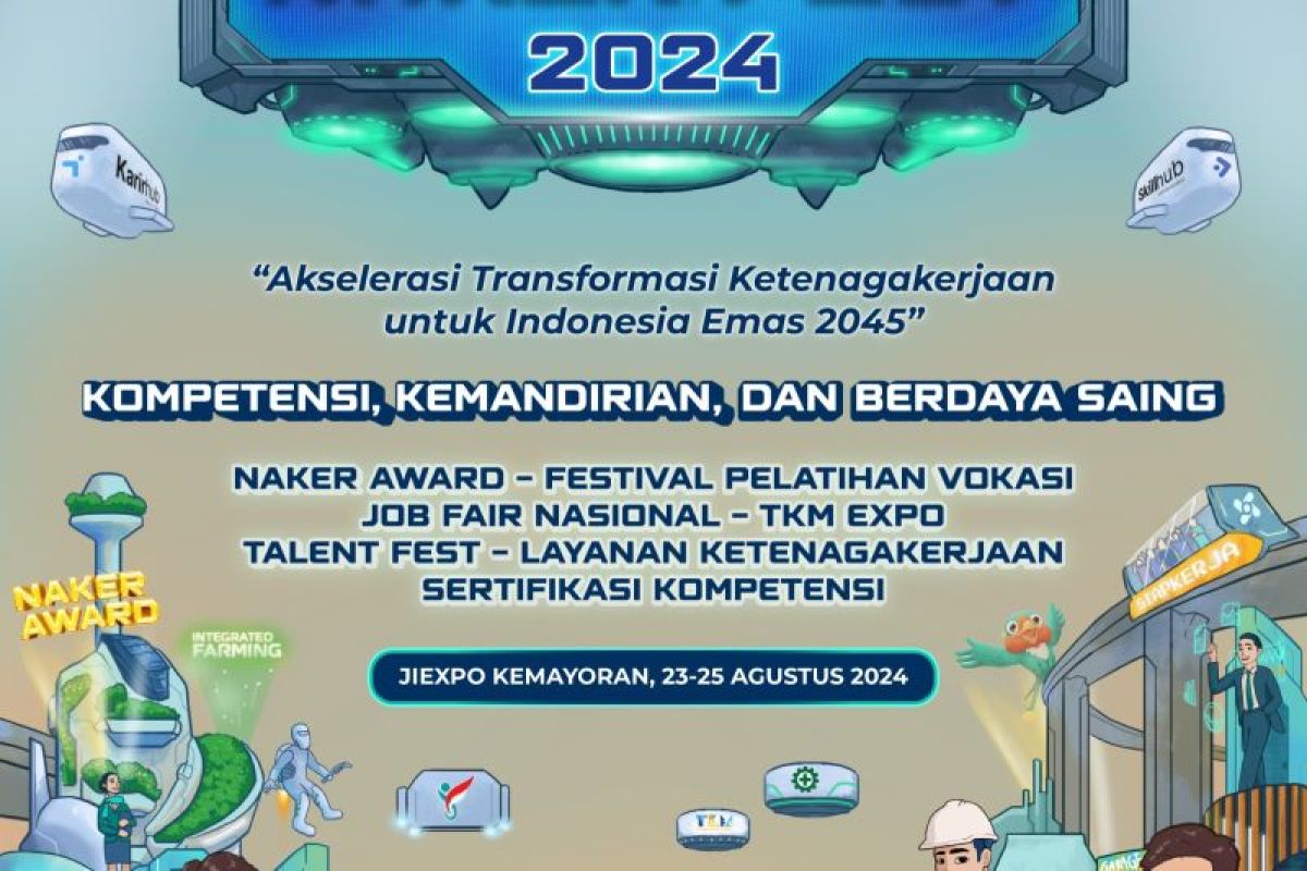 Kemnaker gelar Naker Fest 2024 fasilitasi 110 ribu lowongan kerja