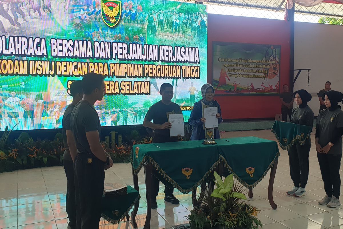 Kodam Sriwijaya kerja sama PTN/PTS di Sumsel  kembangkan ilmu teknologi