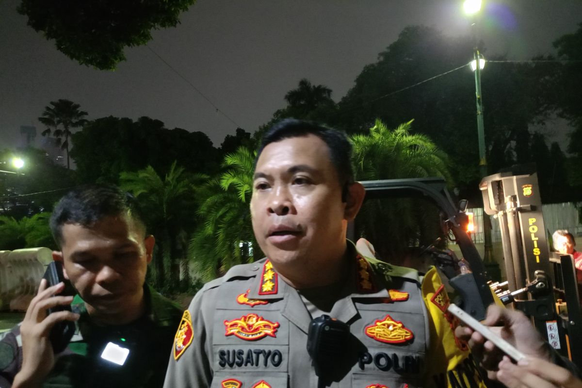 Polisi tangkap 125 pelajar saat aksi di gedung DPR RI