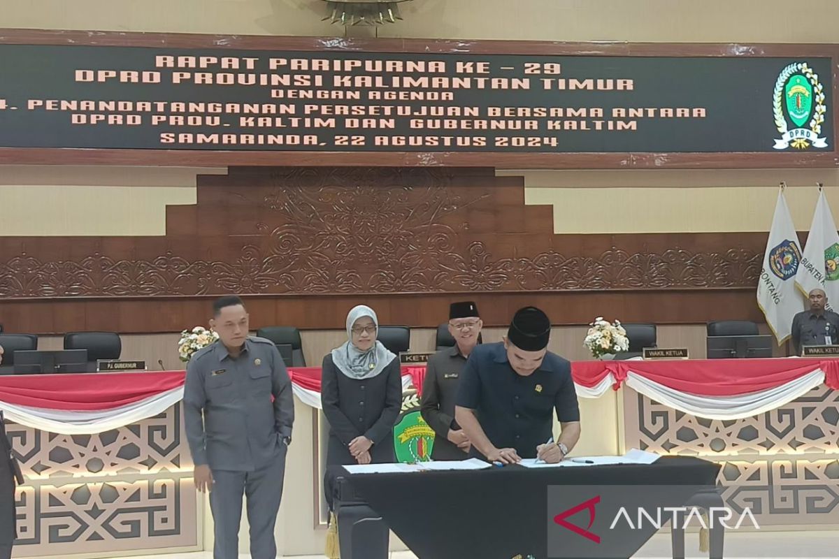 Pemprov-DPRD Kaltim setujui nota keuangan dan Ranperda APBD 2025