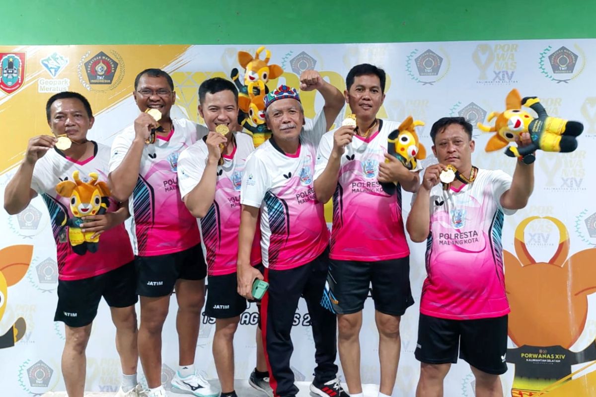 Tenis meja persembahkan medali emas pertama Jatim di Porwanas 2024