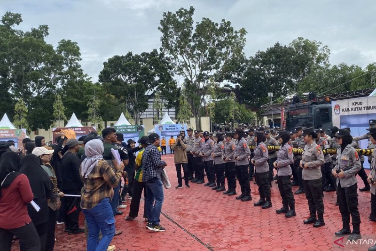 Polres Kutim gelar apel pengamanan Pilkada  2024