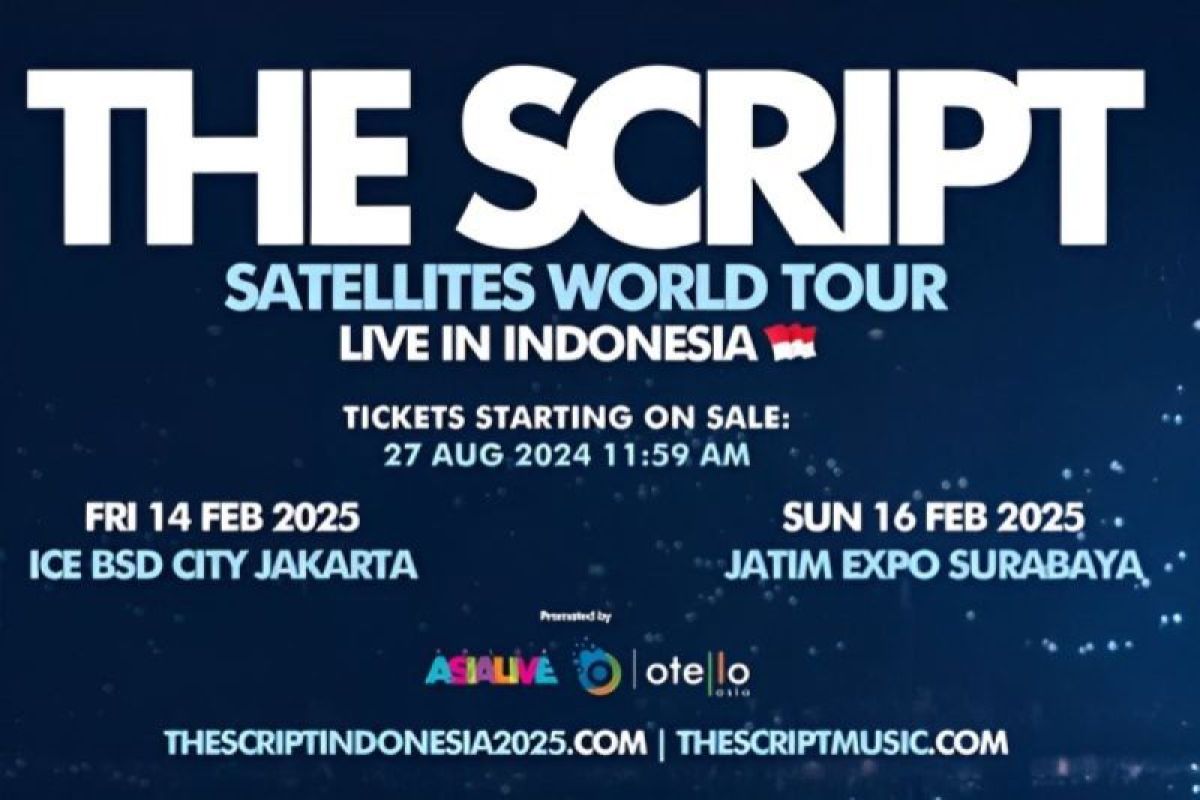 Ini harga tiket konser The Script di Jakarta dan Surabaya