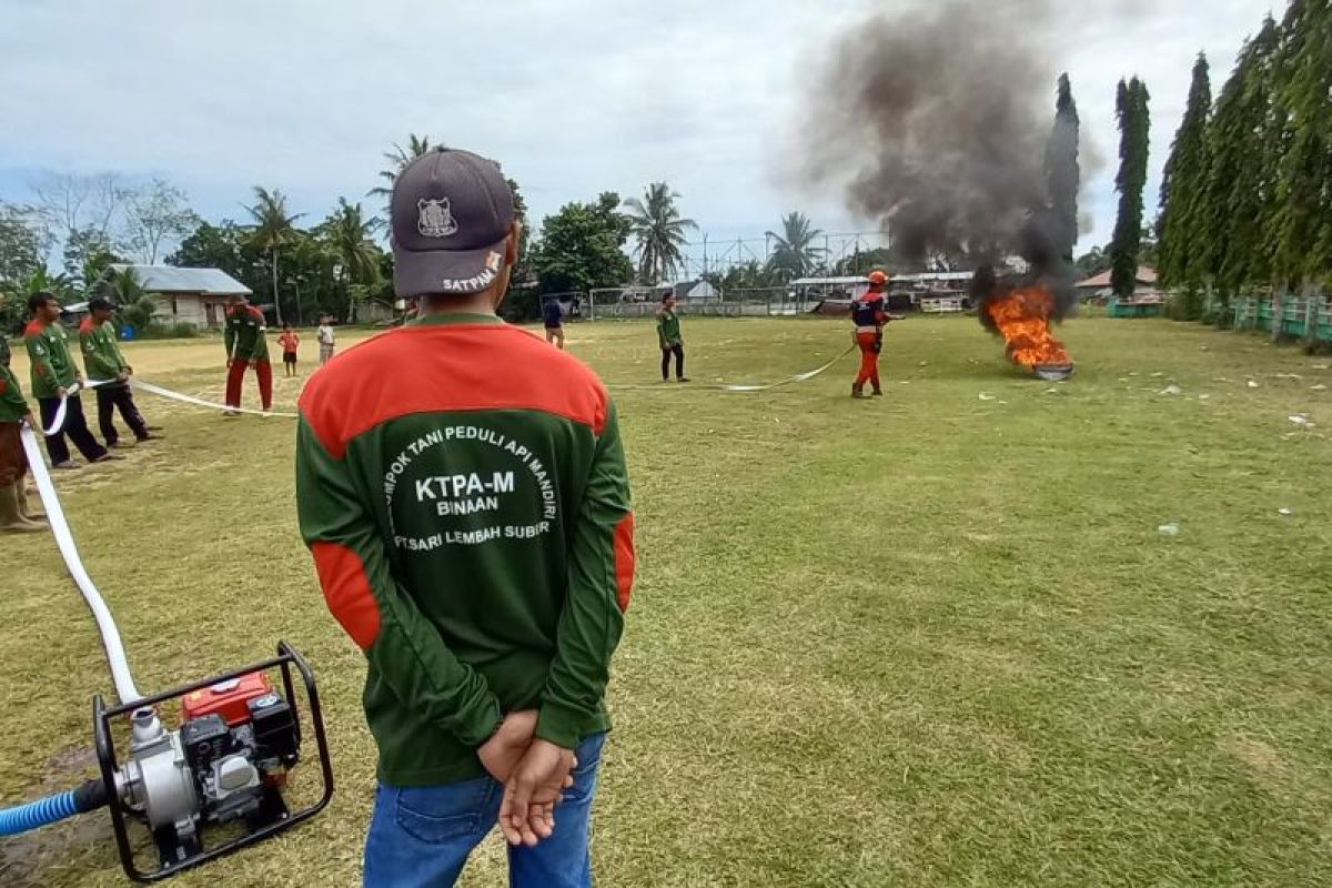 PT SLS sinergi dengan Kelompok Tani Peduli Api cegah dan atasi kebakaran lahan