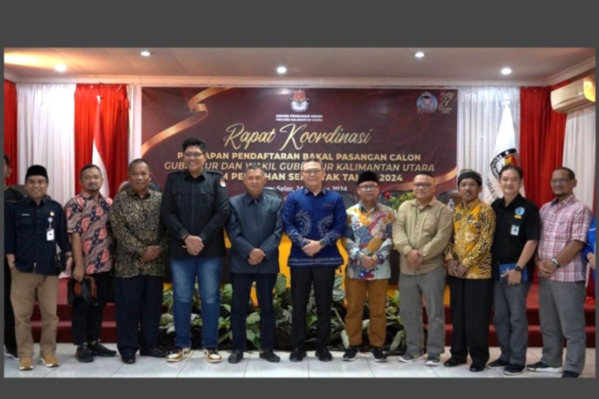 KPU Kaltara gelar rakor jelang pendaftaran calon pasangan kepala daerah