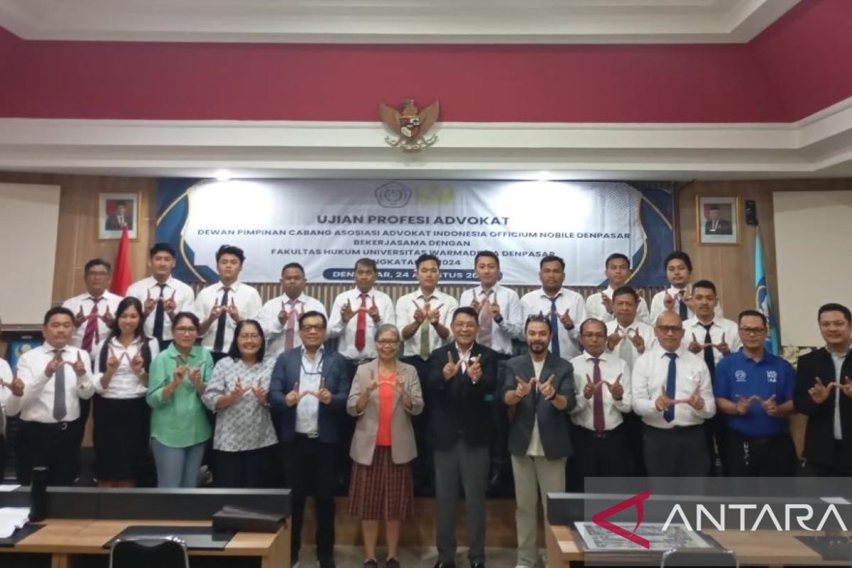 AAI ON Denpasar dan FH Unwar gelar ujian profesi advokat