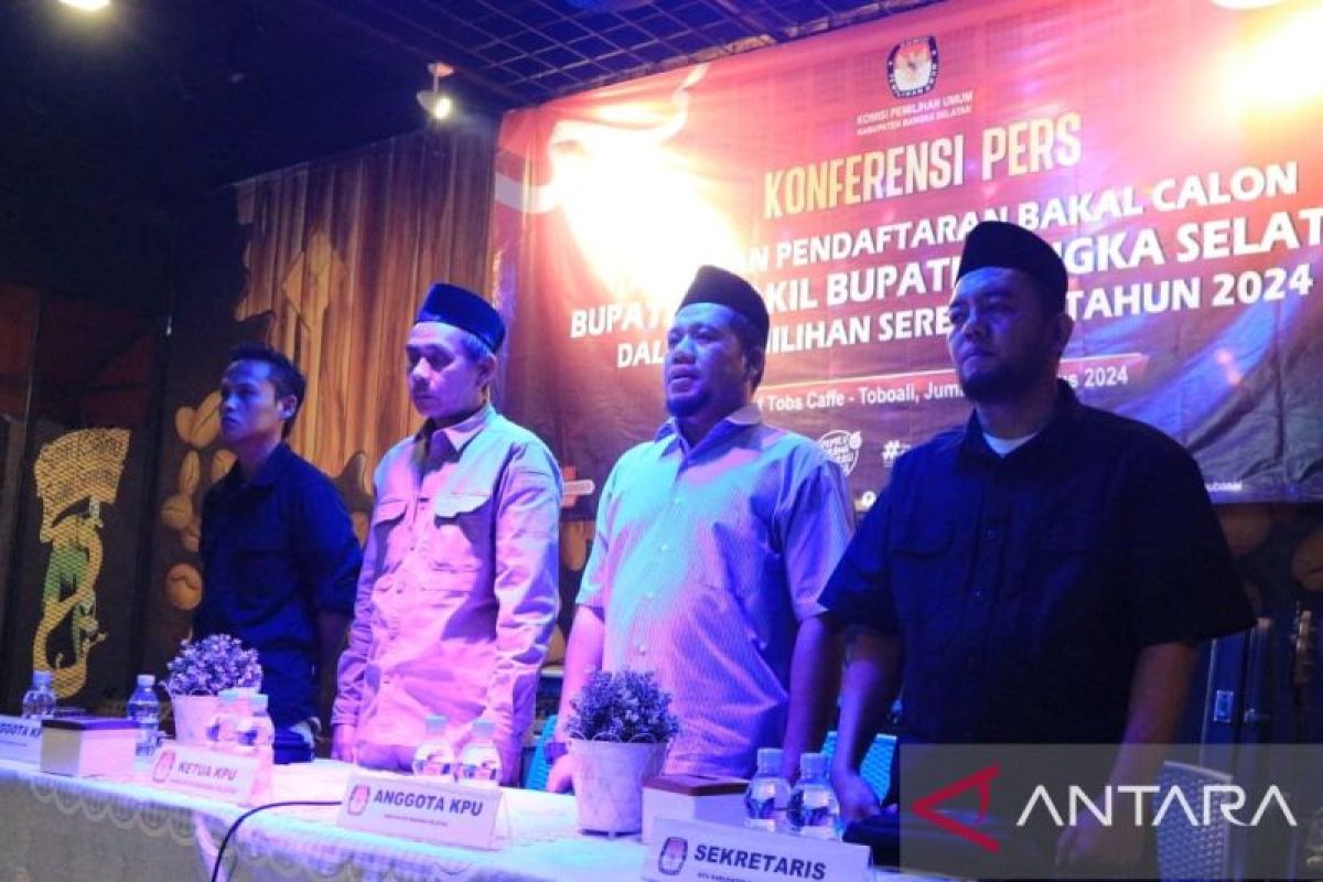 KPU Bangka Selatan siap buka pendaftaran bakal calon bupati dan wakil bupati di Pilkada 2024