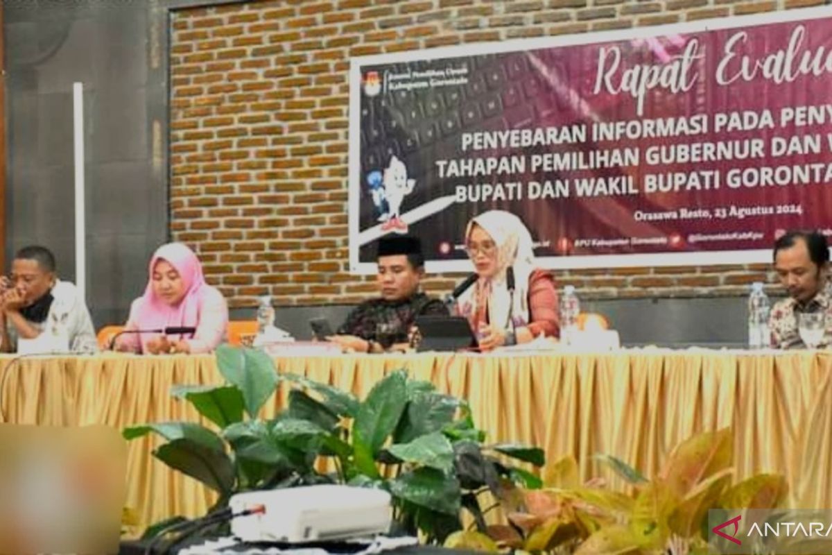 KPU Kabupaten Gorontalo evaluasi penyebaran informasi pilkada