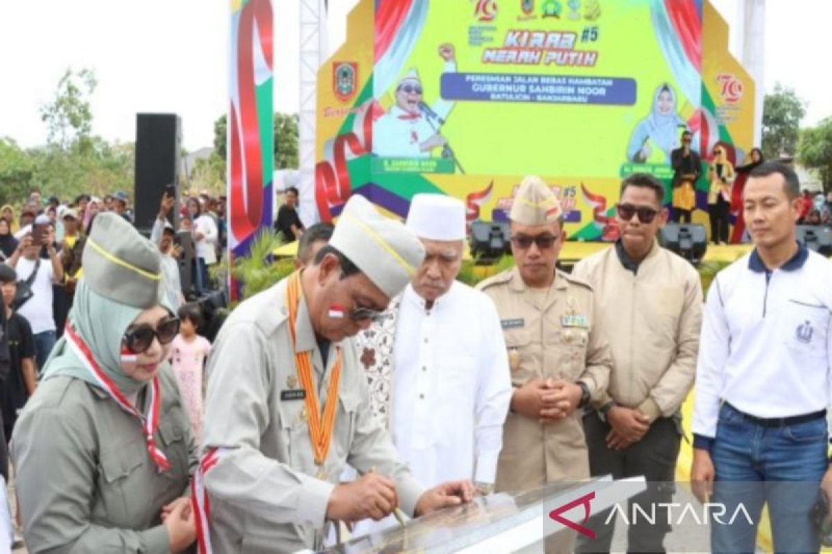 Uncle Birin officiates Banjarbaru-Batulicin freeway