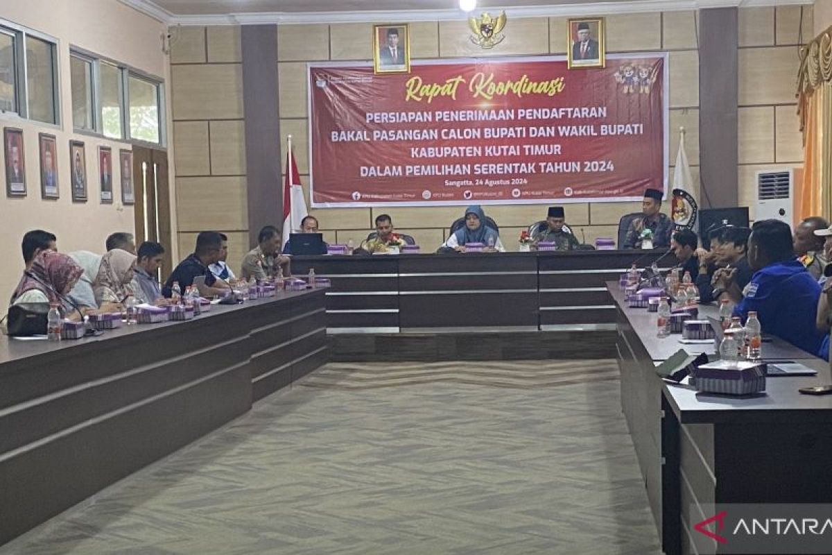 KPU Kutim: Paslon dan pimpinan partai harus hadir saat mendaftar