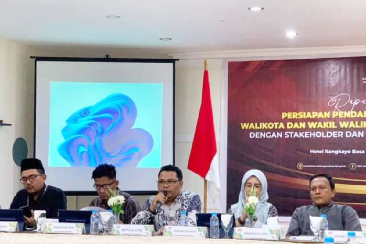 KPU Padang Panjang ingatkan Persyaratan dan jadwal pencalonan Cakada 2024