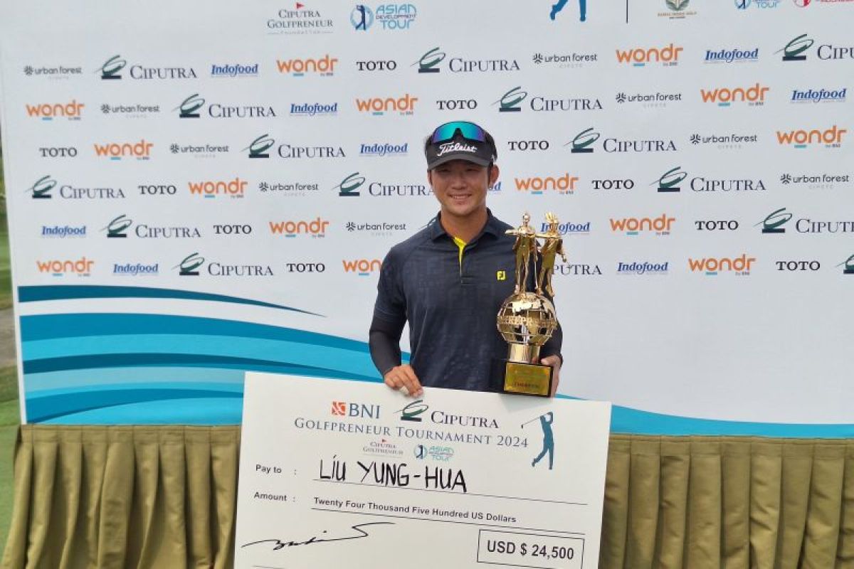 Liu segel gelar juara BNI Ciputra Golfpreneur Tournament 2024