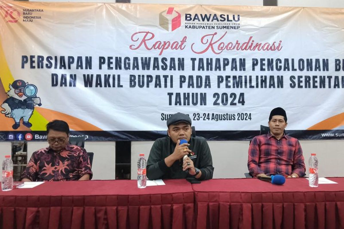 Bawaslu Sumenep lakukan pengawasan melekat selama masa pendaftaran paslon pilkada