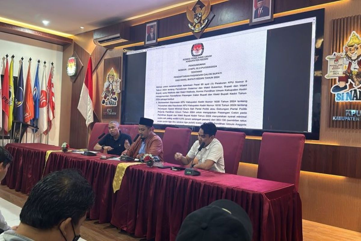 KPU Kabupaten Kediri sosialisasi syarat minimal dukungan Pilkada 2024